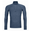 Tričko Ortovox 230 Competition Zip Neck Petrol Blue XXL Tričko Ortovox 230 Competition Zip Neck Petrol Blue XXL