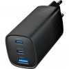 GEMBIRD PD nabíječka 1xUSB-A 2xUSB-C 65W černá TA-UC-PDQC65-01-BK GEMBIRD PD nabíječka 1xUSB-A 2xUSB-C 65W černá TA-UC-PDQC65-01-BK