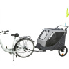 Vozík za bicykel s funkciou rýchleho skladania, XL: 87.5 x 97 x 93/150 cm, nosnosť max. 45 kg, sivá Vozík za bicykel s funkciou rýchleho skladania, XL: 87.5 x 97 x 93/150 cm, nosnosť max. 45 kg, sivá