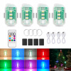 Bezdrôtové LED stroboskopické svetlo S DIAĽKOVÝM OVLÁDAČOM 4 ks PRE BICYKEL DRON Bezdrôtové LED stroboskopické svetlo S DIAĽKOVÝM OVLÁDAČOM 4 ks PRE BICYKEL DRON