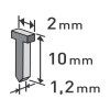 EXTOL PREMIUM 8852403 hřebíky, balení 1000ks, 10mm, 2,0x0,52x1,2mm EXTOL PREMIUM 8852403 hřebíky, balení 1000ks, 10mm, 2,0x0,52x1,2mm