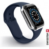 SWISSTEN silikonový řemínek pro Apple Watch 42-44 mm modrá 46000113 SWISSTEN silikonový řemínek pro Apple Watch 42-44 mm modrá 46000113