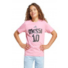 Detské bavlnené tričko adidas Performance MESSI JM3552 ružová 164 Detské bavlnené tričko adidas Performance MESSI JM3552 ružová 164