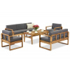 Záhradný nábytok z agátového dreva Maskat Coffee 7 Garden Point Záhradný nábytok z agátového dreva Maskat Coffee 7 Garden Point