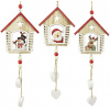 Vianočná dekorácia - 1ks Postavička v domčeku, MDF 11cm (40210 Christmas tree decorations house 10cm ) Vianočná dekorácia - 1ks Postavička v domčeku, MDF 11cm (40210 Christmas tree decorations house 10cm )