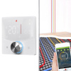 Termostat s otočným gombíkom, WiFi, pre elektrické podlahové vykurovanie, biely Termostat s otočným gombíkom, WiFi, pre elektrické podlahové vykurovanie, biely