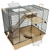 Klietka pre škrečka, potkana, veľká klietka pre hlodavce, vybavená domček, kolotočom, miskou Klietka pre škrečka, potkana, veľká klietka pre hlodavce, vybavená domček, kolotočom, miskou