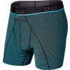 SAXX KINETIC HD BOXER BRIEF, cool blue feed stripe - S SAXX KINETIC HD BOXER BRIEF, cool blue feed stripe - S