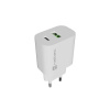 Univerzální nabíječka Natec RIBERA 20 W 1X USB-A + 1X USB-C, bílá Univerzální nabíječka Natec RIBERA 20 W 1X USB-A + 1X USB-C, bílá