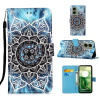 Peňaženkové kožené puzdro Drawing na Motorola Moto G04/ G24 - Mandala Peňaženkové kožené puzdro Drawing na Motorola Moto G04/ G24 - Mandala
