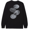 pánske tričko HUF NO CAP LS TEE Black L pánske tričko HUF NO CAP LS TEE Black L