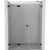 Mexen Lunar-F, skladacie ľavé sprchové dvere 115 cm, číre sklo, čierny profil, 836S-115-050-70-00-L Mexen Lunar-F, skladacie ľavé sprchové dvere 115 cm, číre sklo, čierny profil, 836S-115-050-70-00-L