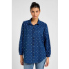 Dámska košeľa Lee Shirred Blouse in Dotted Indigo 112355126 Farba: Modrá, Veľkosť: S Dámska košeľa Lee Shirred Blouse in Dotted Indigo 112355126 Farba: Modrá, Veľkosť: S