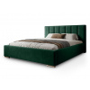 Wilsondo Čalúnená manželská posteľ s úložným priestorom Lois 160x200 - zelená Wilsondo Čalúnená manželská posteľ s úložným priestorom Lois 160x200 - zelená