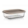 Banquet Dóza WAVE obdél. 0,48l 16x11x5cm skl.+PH víčko LATTE Banquet Dóza WAVE obdél. 0,48l 16x11x5cm skl.+PH víčko LATTE
