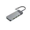 Green Cell HUBGC01 hub USB Typ-C 5000 Mbit/s Strieborná (HUBGC01) Green Cell HUBGC01 hub USB Typ-C 5000 Mbit/s Strieborná (HUBGC01)
