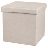 DOCHTMANN Taburetka skladacia, textilná, béžová 38 × 38 × 38 cm DOCHTMANN Taburetka skladacia, textilná, béžová 38 × 38 × 38 cm