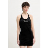 Zamatové šaty Juicy Couture HALTER JCWED125326 čierna XL Zamatové šaty Juicy Couture HALTER JCWED125326 čierna XL