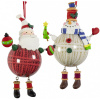 Vianočná dekorácia - 1ks Santa alebo snehuliak 14cm (40724 Christmas tree decoration 14cm Santa and snowman) Vianočná dekorácia - 1ks Santa alebo snehuliak 14cm (40724 Christmas tree decoration 14cm Santa and snowman)