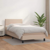 vidaXL Boxspring posteľ s matracom kapučínová 90x190 cm umelá koža vidaXL Boxspring posteľ s matracom kapučínová 90x190 cm umelá koža