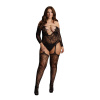 Le Désir Criss Cross Neck Suspender Bodystocking Le Désir Criss Cross Neck Suspender Bodystocking