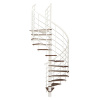 Minka STAIRS Kombinované točité schodisko Fusion orech/biela pr. 120 cm Minka STAIRS Kombinované točité schodisko Fusion orech/biela pr. 120 cm