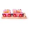 Bigjigs Rail Ružová mašinka s tendrom Bigjigs Rail Ružová mašinka s tendrom