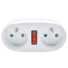 Solight rozbočovač, 2 x 10A, biely, vypínač P107 Solight rozbočovač, 2 x 10A, biely, vypínač P107