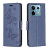 Peňaženkové kožené puzdro Two Butterflies na Xiaomi Redmi Note 13 Pro 4G - Modrá Peňaženkové kožené puzdro Two Butterflies na Xiaomi Redmi Note 13 Pro 4G - Modrá