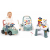 Set odrážadlo a chodítko s didaktickým stolíkom Auto Ride On Little Smoby a chodítko s kočíkom 3v1 Set odrážadlo a chodítko s didaktickým stolíkom Auto Ride On Little Smoby a chodítko s kočíkom 3v1