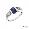 MOZA gold Diamantový prsteň so zafírom MG1410 Veľkosť: 53 MOZA gold Diamantový prsteň so zafírom MG1410 Veľkosť: 53