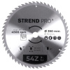 Kotúč Strend Pro TCT 350x3.6x30 mm 54Z, na drevo, pílový, SK plátky Kotúč Strend Pro TCT 350x3.6x30 mm 54Z, na drevo, pílový, SK plátky