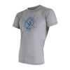 Pánske tričko kr.rukáv SENSOR MERINO ACTIVE COMPASS sivá XL Pánske tričko kr.rukáv SENSOR MERINO ACTIVE COMPASS sivá XL