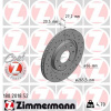 ZIMMERMANN Brzdový kotúč 180.2018.52 ZIMMERMANN Brzdový kotúč 180.2018.52