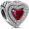 Pandora Charms Lesklé Vypuklé Srdce 799218C02 Pandora Charms Lesklé Vypuklé Srdce 799218C02