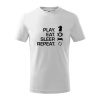 Eat sleep play - šach - Tričko detské bavlnené - 104-110cm / 3-4 roky ( Biela ) Eat sleep play - šach - Tričko detské bavlnené - 104-110cm / 3-4 roky ( Biela )