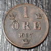 Švédsko 1 Ore 1907 345 Švédsko 1 Ore 1907 345