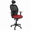 Kancelárska stolička s podhlavníkom Jorquera P&C ALI933C Červená Hnedočervená