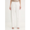 Karl Lagerfeld nohavice dámske s ľanom Karl Lagerfeld Studio B2W10147 biela 34 Karl Lagerfeld nohavice dámske s ľanom Karl Lagerfeld Studio B2W10147 biela 34