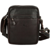 Pánska kožená crossbody taška tmavo hnedá - Greenwood Olwen hnedá Pánska kožená crossbody taška tmavo hnedá - Greenwood Olwen hnedá