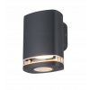Kanlux ZEVI W EL 1GU10 G max 10W IP54 fasádní svítidlo, dvojitá tlumivka, nástěnná lampa, šedá, 38885 Kanlux ZEVI W EL 1GU10 G max 10W IP54 fasádní svítidlo, dvojitá tlumivka, nástěnná lampa, šedá, 38885