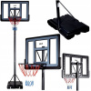 Basketbalový set Nils ZDK321 + športový sprievodca CGROT (Súprava basketbalových košov Nils STABILNÝ kôš Nastaviteľný 150 - 305 cm)
