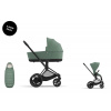 Cybex Platinum CYBEX e-Priam Set + Platinum Footmuff leaf green 2025 matt black Cybex Platinum CYBEX e-Priam Set + Platinum Footmuff leaf green 2025 matt black