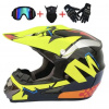 Cross integrální helma žlutá SET Cross integrální helma žlutá SET