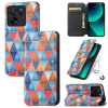 Peňaženkové kožené puzdro CaseNeo na Xiaomi 13T / 13T Pro - Rhombus Mandala Peňaženkové kožené puzdro CaseNeo na Xiaomi 13T / 13T Pro - Rhombus Mandala