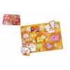 Teddies Vkladačka doskové obrysové puzzle farma drevo 18m+ Teddies Vkladačka doskové obrysové puzzle farma drevo 18m+