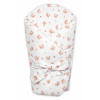 Baby Nellys Mušelínová zavinovačka s výstužou na zaväzovanie Teddy Bear biela Baby Nellys Mušelínová zavinovačka s výstužou na zaväzovanie Teddy Bear biela