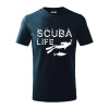 Scuba life - Tričko detské bavlnené - 122 cm/6 rokov ( Tmavomodrá (takmer čierna) ) Scuba life - Tričko detské bavlnené - 122 cm/6 rokov ( Tmavomodrá (takmer čierna) )