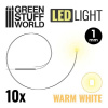 Green Stuff World LEDs WARM WHITE light - 1mm / LED diódy TEPLÁ BIELA - 1 mm 10ks Green Stuff World LEDs WARM WHITE light - 1mm / LED diódy TEPLÁ BIELA - 1 mm 10ks