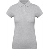 B&C | Inspire Polo /women, Dámske piqué polo z bio bavlny, sivá heather, M B&C | Inspire Polo /women, Dámske piqué polo z bio bavlny, sivá heather, M